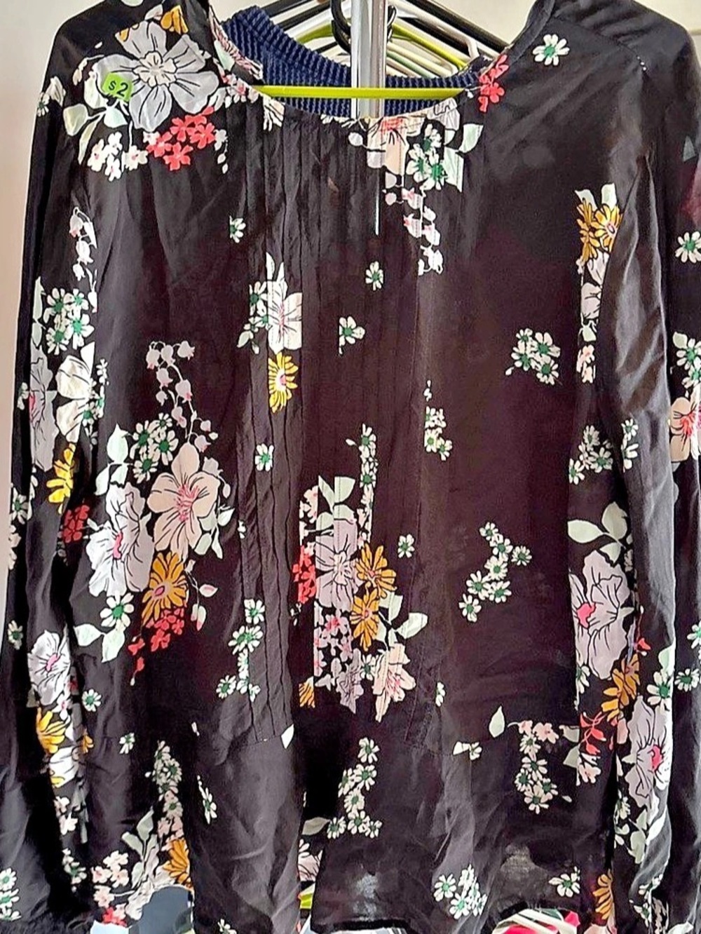 Old Navy Floral Long Sleeve Blouse Size-large Like New